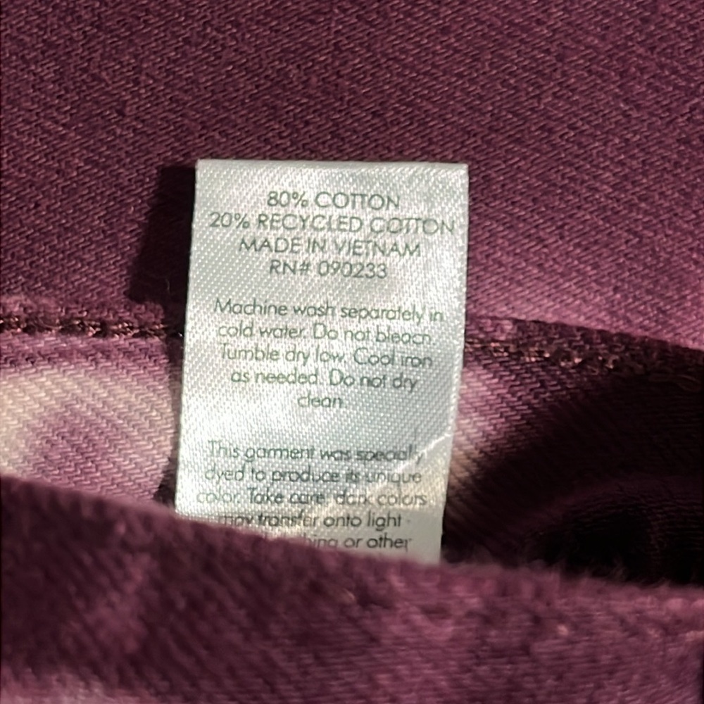 PacSun Eco Raspberry Tie Dye High Waisted Straight Leg Jeans size 26 - Picture 8 of 11